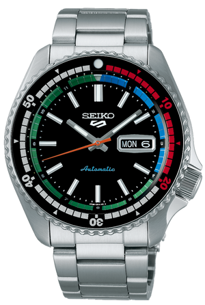 Buy Shop Seiko 5 Sports SKX Series Regatta Timer Retro Blue Dial Silver Steel Strap Watch For Men - SRPK13K1 USA Online