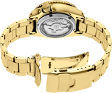 Buy Shop Seiko 5 Sports Automatic Black Dial Gold Steel Strap Watch For Men - SRPK18 USA Online