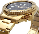 Buy Shop Seiko 5 Sports Automatic Black Dial Gold Steel Strap Watch For Men - SRPK18 USA Online