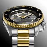 Buy Shop Seiko 5 Sports Automatic Special Creation Black Dial Two Tone Steel Strap Watch For Men - SRPK22 USA Online