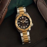 Buy Shop Seiko 5 Sports Automatic Brown Dial Two Tone Steel Strap Watch For Men - SRPK24 USA Online