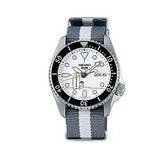 Buy Shop Seiko 5 Sports x Peanuts Surfboard Snoopy Limited Edition White Dial Two Tone NATO Strap Watch For Men - SRPK25K1 USA Online