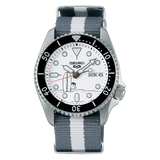 Buy Shop Seiko 5 Sports x Peanuts Surfboard Snoopy Limited Edition White Dial Two Tone NATO Strap Watch For Men - SRPK25K1 USA Online