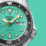 Buy Shop Seiko 5 Sports SKX Midi Automatic Teal Dial Silver Steel Strap Watch For Men - SRPK33K1 USA Online