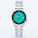 Buy Shop Seiko 5 Sports SKX Midi Automatic Teal Dial Silver Steel Strap Watch For Men - SRPK33K1 USA Online