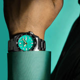 Buy Shop Seiko 5 Sports SKX Midi Automatic Teal Dial Silver Steel Strap Watch For Men - SRPK33K1 USA Online