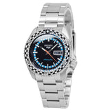 Buy Shop Seiko 5 Sports Checker Flag Special Edition Black Dial Silver Steel Strap Watch For Men - SRPK67K1 USA Online