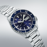 Buy Shop Seiko 5 Sports Automatic Blue Dial Silver Steel Strap Watch for Men - SRPK97K1 USA Online