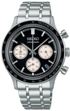 Seiko 5 Sport Black Dial Silver Steel Strap Watch for Men - SSB479P1