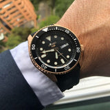 Buy Shop Seiko 5 Sport SKX Automatic Black Dial Black Silicone Strap Watch For Men - SRPD76K1 USA Online