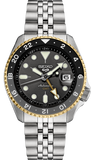 Buy Shop Seiko 5 Sports GMT US Special Edition Automatic Grey Dial Silver Steel Strap Watch For Men - SSK021K1 USA Online