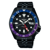 Buy Shop Seiko Automatic SKX GMT Yuto Horigome Limited Edition Black Dial Black Steel Strap Watch For Men - SSK027K1 USA Online