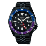Buy Shop Seiko Automatic SKX GMT Yuto Horigome Limited Edition Black Dial Black Steel Strap Watch For Men - SSK027K1 USA Online