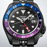 Buy Shop Seiko Automatic SKX GMT Yuto Horigome Limited Edition Black Dial Black Steel Strap Watch For Men - SSK027K1 USA Online