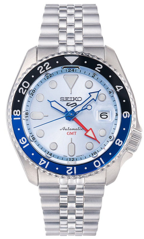 Buy Shop Seiko 5 Sports Automatic GMT SKX Sports Style Asia Exclusive Limited Edition Ice Blue Dial Silver Steel Strap Watch For Men - SSK029K1 USA Online