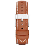 Buy Shop Fossil Grant Chronograph Blue Dial Brown Leather Strap Watch for Men - FS5184 USA Online