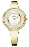 Buy Shop Swarovski Crystalline Bracelet White Dial Gold Steel Strap Watch for Women - 5269253 USA Online