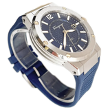 Salvatore Ferragamo F-80 Blue Dial Blue Rubber Strap Watch For Men - SFHY01022