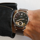 Buy Shop Fossil The Commuter Twist Black Dial Brown Leather Strap Watch for Men - ME1165 USA Online