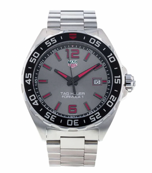 Buy Shop Tag Heuer Formula 1 Quartz Anthracite Dial Silver Steel Strap Watch for Men - WAZ1018.BA0842 USA Online