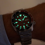Buy Shop Seiko 5 Sports Sonar Special Edition Brown Dial Silver Steel Strap Watch For Men - SRPJ47K1 USA Online