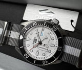 Buy Shop Seiko 5 Sports x Peanuts Surfboard Snoopy Limited Edition White Dial Two Tone NATO Strap Watch For Men - SRPK25K1 USA Online