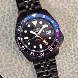 Buy Shop Seiko Automatic SKX GMT Yuto Horigome Limited Edition Black Dial Black Steel Strap Watch For Men - SSK027K1 USA Online