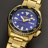 Buy Shop Seiko 5 Sports US Special Edition Automatic Blue Dial Gold Steel Strap Watch For Men - SRPK20 USA Online