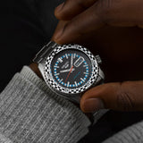 Buy Shop Seiko 5 Sports Checker Flag Special Edition Black Dial Silver Steel Strap Watch For Men - SRPK67K1 USA Online