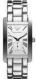 Buy Shop Emporio Armani Classic White Dial Silver Steel Strap Watch For Men - AR0145 USA Online