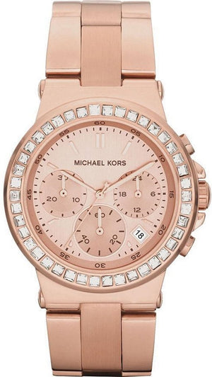 Buy Shop Michael Kors Dylan Rose Gold Rose Gold Steel Strap Watch for Women - MK5586 USA Online