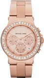 Buy Shop Michael Kors Dylan Rose Gold Rose Gold Steel Strap Watch for Women - MK5586 USA Online