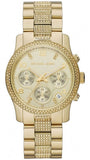 Buy Shop Michael Kors Runway Gold Dial Gold Steel Strap Watch for Women - MK5826 USA Online