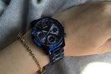 Buy Shop Guess F14 Chronograph Analog Blue Dial Blue Steel Strap Watch For Women - W0448L5 USA Online