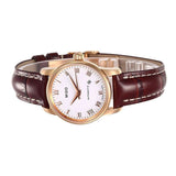 Mido Baroncelli III Automatic White Dial Brown Leather Strap Watch For Women - M7600.3.26.8