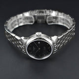Buy Shop Tissot Le Locle Automatic Lady Black Dial Silver Steel Strap Watch For Women - T006.207.11.058.00 USA Online