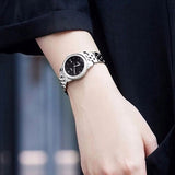 Buy Shop Tissot Le Locle Automatic Lady Black Dial Silver Steel Strap Watch For Women - T006.207.11.058.00 USA Online
