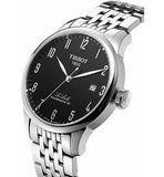 Buy Shop Tissot Le Locle Powermatic 80 Black Dial Silver Steel Strap Watch For Men - T006.407.11.052.00 USA Online