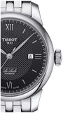 Buy Shop Tissot Le Locle Automatic Lady Black Dial Silver Steel Strap Watch For Women - T006.207.11.058.00 USA Online