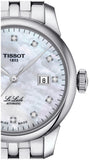 Buy Shop Tissot Le Locle Automatic Diamonds Mother of Pearl Dial Silver Steel Strap Watch For Women - T006.207.11.116.00 USA Online