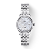 Buy Shop Tissot Le Locle Automatic Diamonds Mother of Pearl Dial Silver Steel Strap Watch For Women - T006.207.11.116.00 USA Online