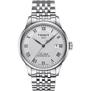 Buy Shop Tissot Le Locle Powermatic 80 Silver Dal Silver Steel Strap Watch For Men - T006.407.11.033.00 USA Online