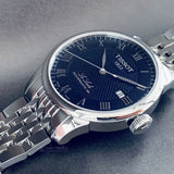 Buy Shop Tissot Le Locle Powermatic 80 Blue Dial Silver Steel Strap Watch For Men - T006.407.11.043.00 USA Online