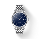 Buy Shop Tissot Le Locle Powermatic 80 Blue Dial Silver Steel Strap Watch For Men - T006.407.11.043.00 USA Online