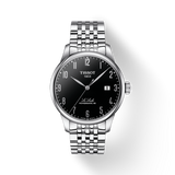 Buy Shop Tissot T Classic Powermatic 80 Black Dial Silver Steel Strap Watch For Men - T41.1.483.52 USA Online