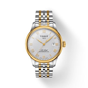 Buy Shop Tissot Le Locle Powermatic 80 Silver Dial Two Tone Steel Strap Watch For Men - T006.407.22.033.01 USA Online