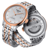 Buy Shop Tissot Le Locle Powermatic 80 Diamonds Silver Dial Two Tone Steel Strap Watch For Men - T006.407.22.036.01 USA Online