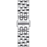 Buy Shop Tissot Le Locle Automatic Diamonds Mother of Pearl Black Dial Silver Steel Strap Watch For Women - T006.207.11.126.00 USA Online