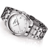 Buy Shop Tissot T Trend Couturier White Dial Silver Steel Strap Watch For Women - T035.210.11.011.00 USA Online