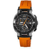 Buy Shop Tissot T Race Chronograph Black Dial Orange Rubber Strap Watch for Women - T048.217.27.057.00 USA Online